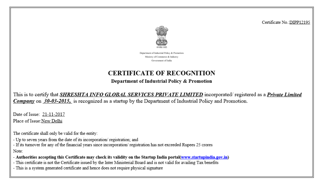 Shreshta-Certificate