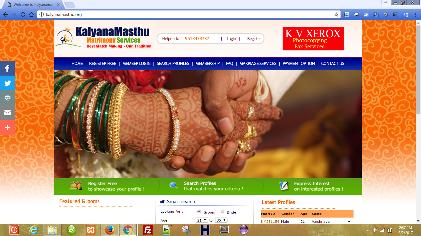 Kalyanamasthu Matrimony Services